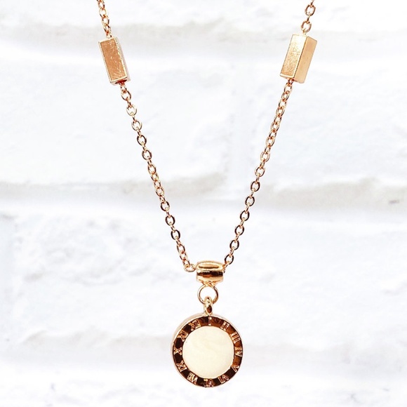 Titanium Steel Double-sided Pendant Necklace - Picture 2 of 4